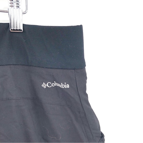 COLUMBIA Anytime Casual Skort XL Black Shorts w/ Skirt Overlay Ruched Pull Cord - Picture 6 of 11